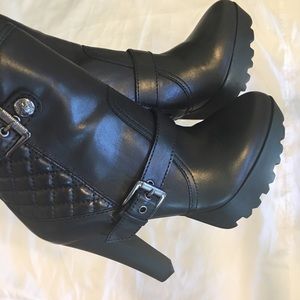 Guess heel ankle boots